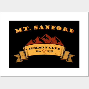 Mt. Sanford Summit Club Mount Mountaineer Gift Posters and Art